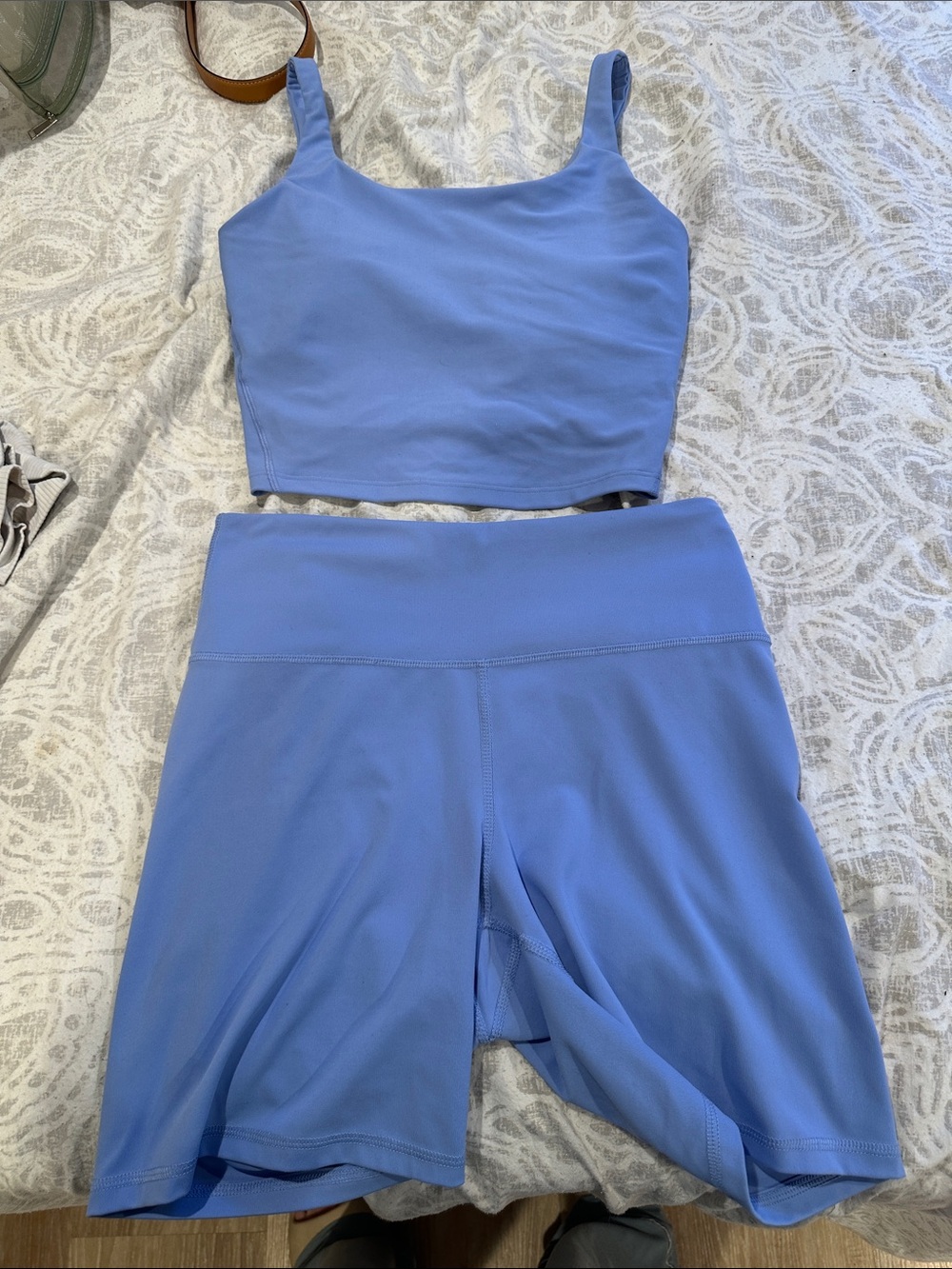 Old Navy Periwinkle High-Rise Bike Shorts